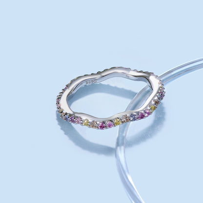 [Polaidi Jewelry]Dainty Colorful Round Cut Party Ring