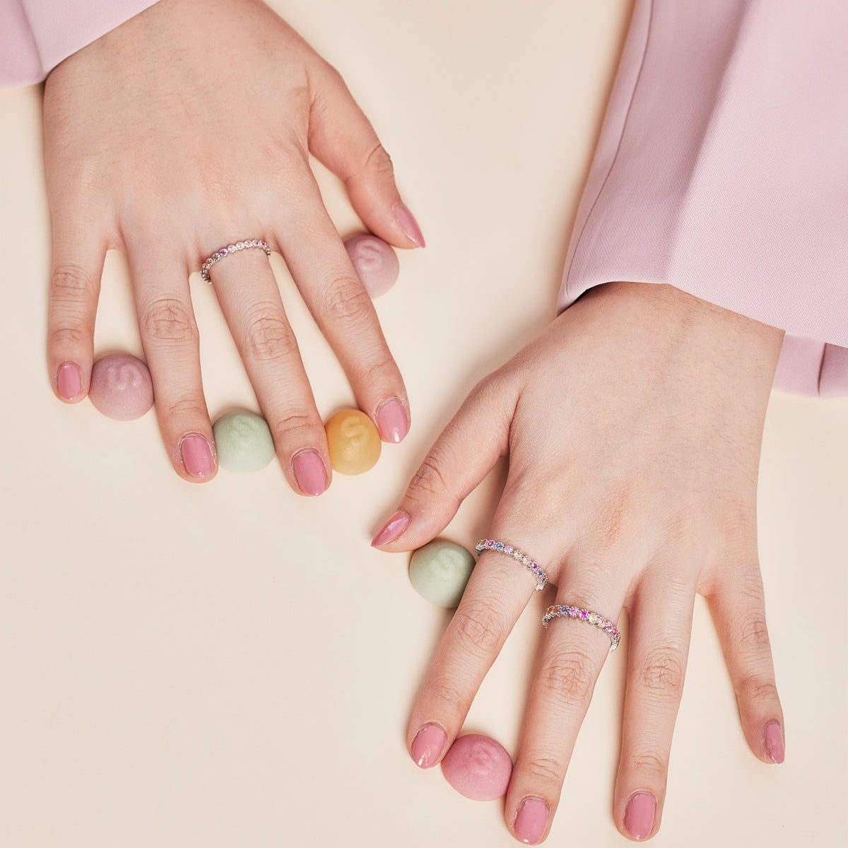 [Polaidi Jewelry]Unique Scintillating Round Cut Daily Ring