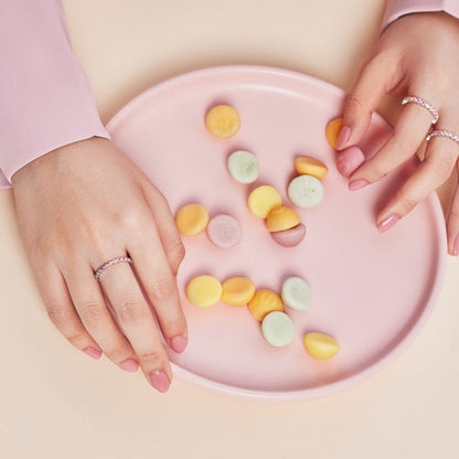[Polaidi Jewelry]Unique Scintillating Round Cut Daily Ring