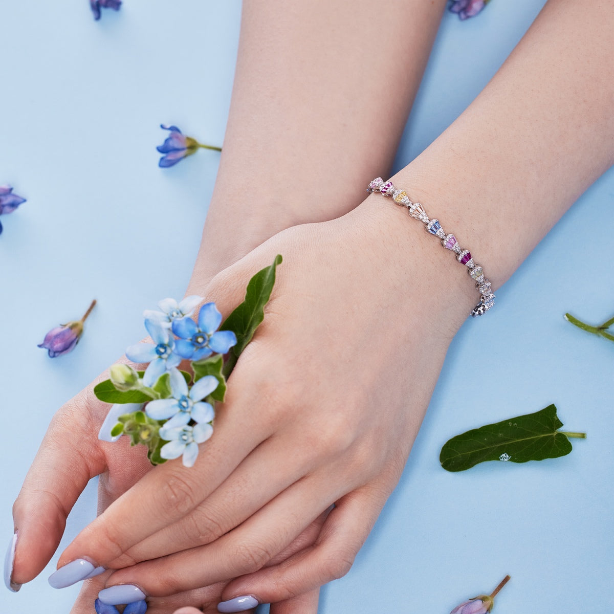 [Polaidi Jewelry]Radiant Water Drop Shape Daily Bracelet