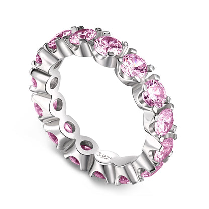[Polaidi Jewelry]Eternity Round Cut Tennis Ring