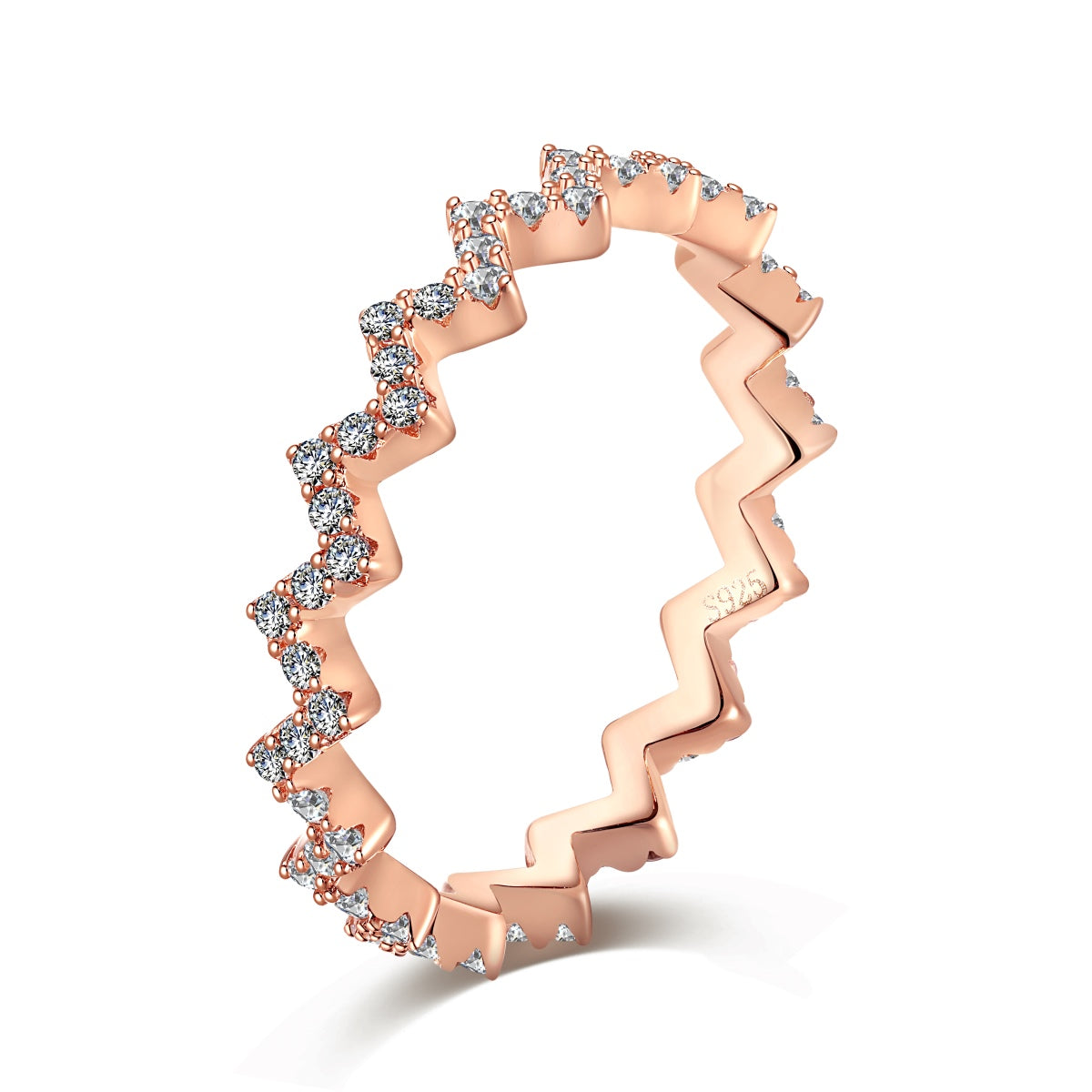[Polaidi Jewelry]Delicate Enchanting Wave Shape Daily Ring