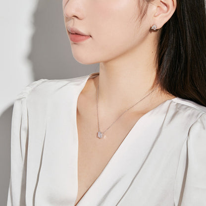 [Polaidi Jewelry]1.0 Carat Radiant Princess Cut Wedding Earrings
