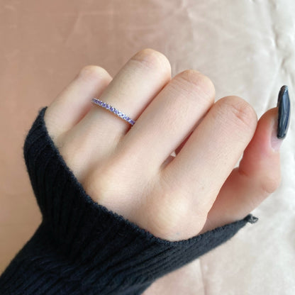 [Polaidi Jewelry]Delicate Sparkling Round Cut Daily Ring