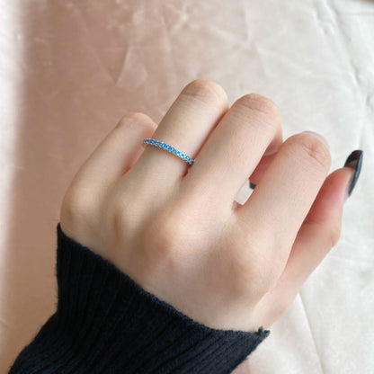 [Polaidi Jewelry]Delicate Sparkling Round Cut Daily Ring