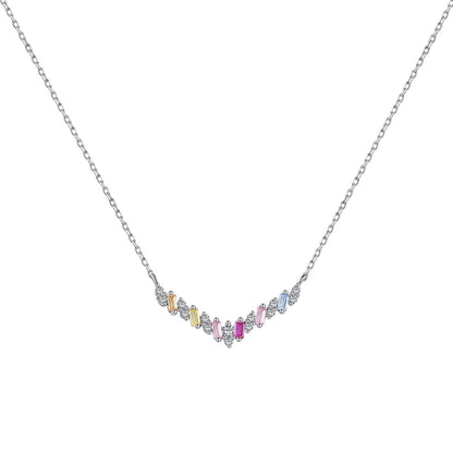 [Polaidi Jewelry]Dazzling Rainbow Necklace