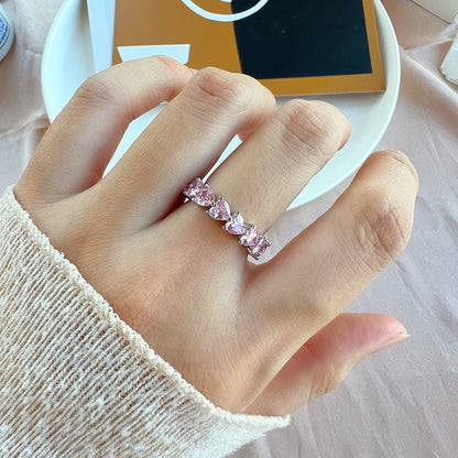 [Polaidi Jewelry]0.25 Carat Radiant Romance Heart Cut Lover Ring