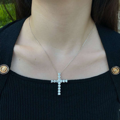 [Polaidi Jewelry]Radiant Cross Shape Necklace