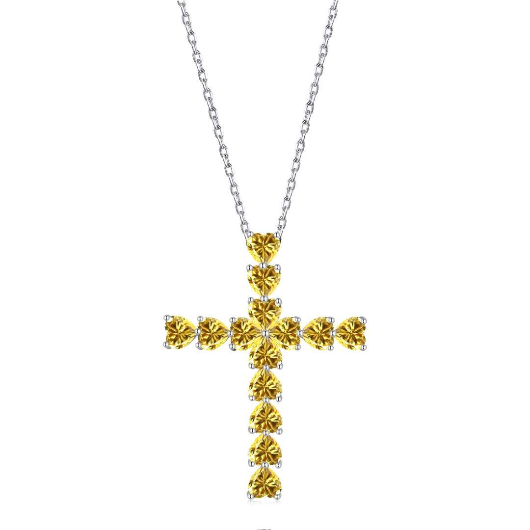 [Polaidi Jewelry]Radiant Cross Shape Necklace