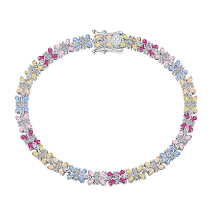 [Polaidi Jewelry]Radiant Colorful Emerald Cut Party Bracelet