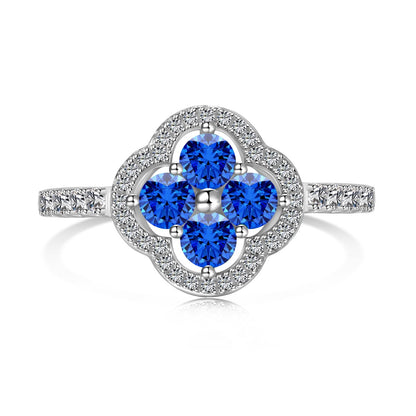 [Polaidi Jewelry]Four Leaf Clover Flower Design Ring
