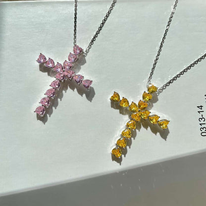[Polaidi Jewelry]Radiant Cross Shape Necklace