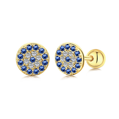 [Polaidi Jewelry]Devil's Eye Ear Bone Nail Earrings