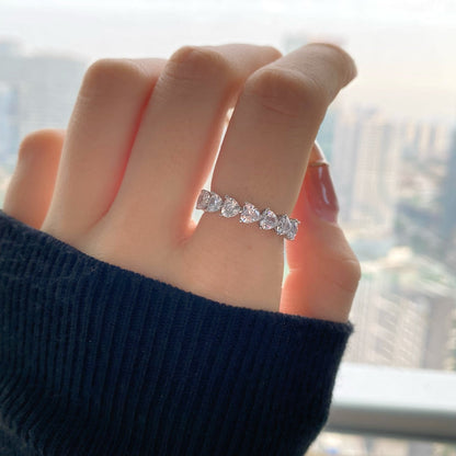 [Polaidi Jewelry]0.25 Carat Radiant Romance Heart Cut Lover Ring