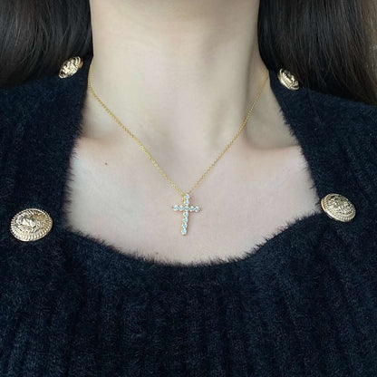 [Polaidi Jewelry]Unique Cross Shape Necklace
