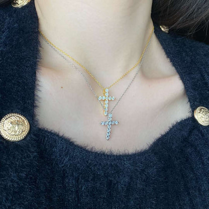 [Polaidi Jewelry]Unique Cross Shape Necklace