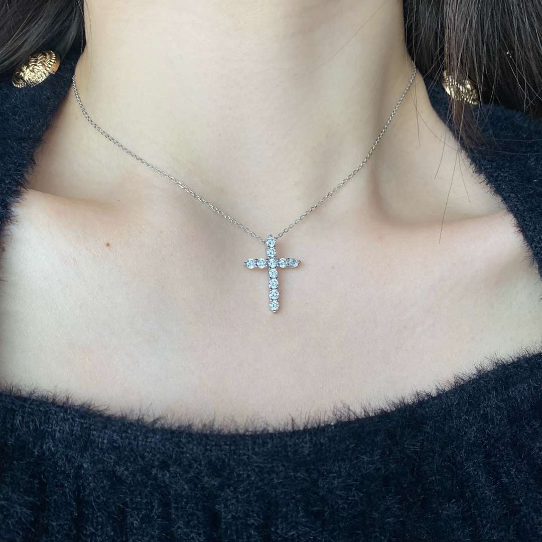 [Polaidi Jewelry]Unique Cross Shape Necklace