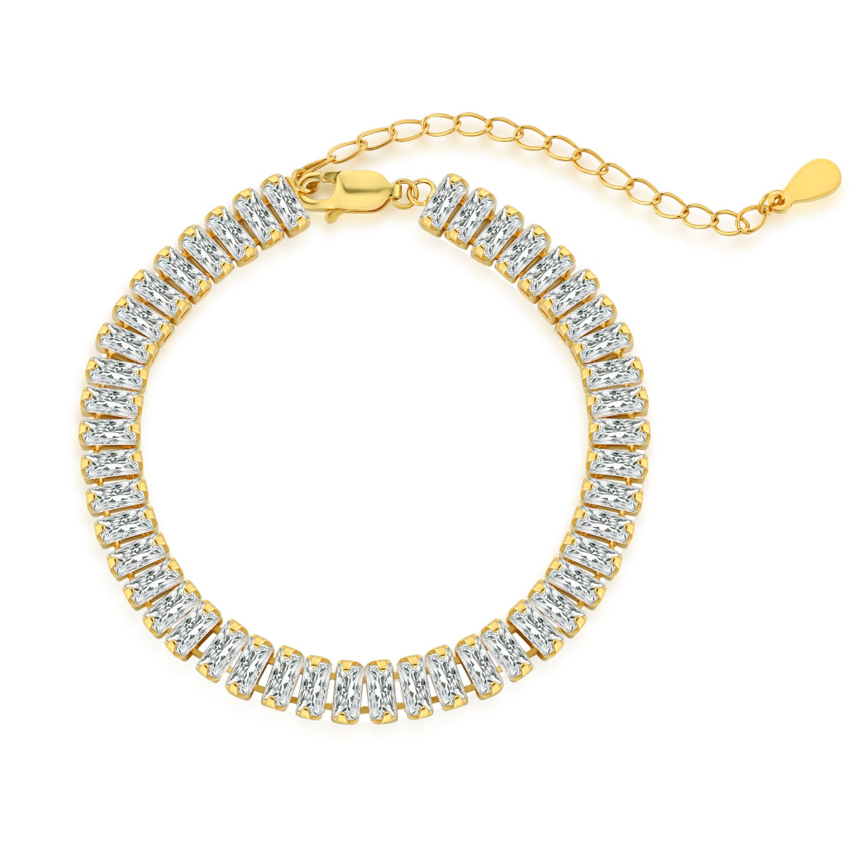 [Polaidi Jewelry]Exquisite Emerald Cut Daily Bracelet