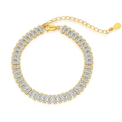 [Polaidi Jewelry]Exquisite Emerald Cut Daily Bracelet