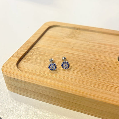 [Polaidi Jewelry]Devil's Eye Ear Bone Nail Earrings