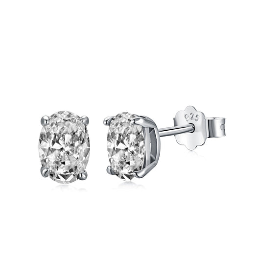 [Polaidi Jewelry]Oval Classic Dignified Elegant Earrings