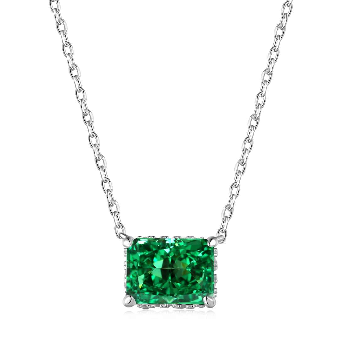[Polaidi Jewelry]Luxurious Square Shape Colorful Necalack