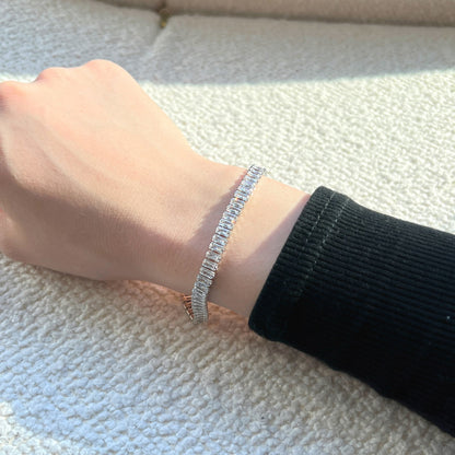 [Polaidi Jewelry]Exquisite Emerald Cut Daily Bracelet