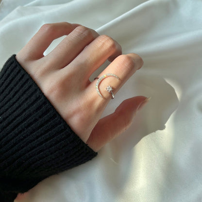 [Polaidi Jewelry]Eternity Moon & Star Ring