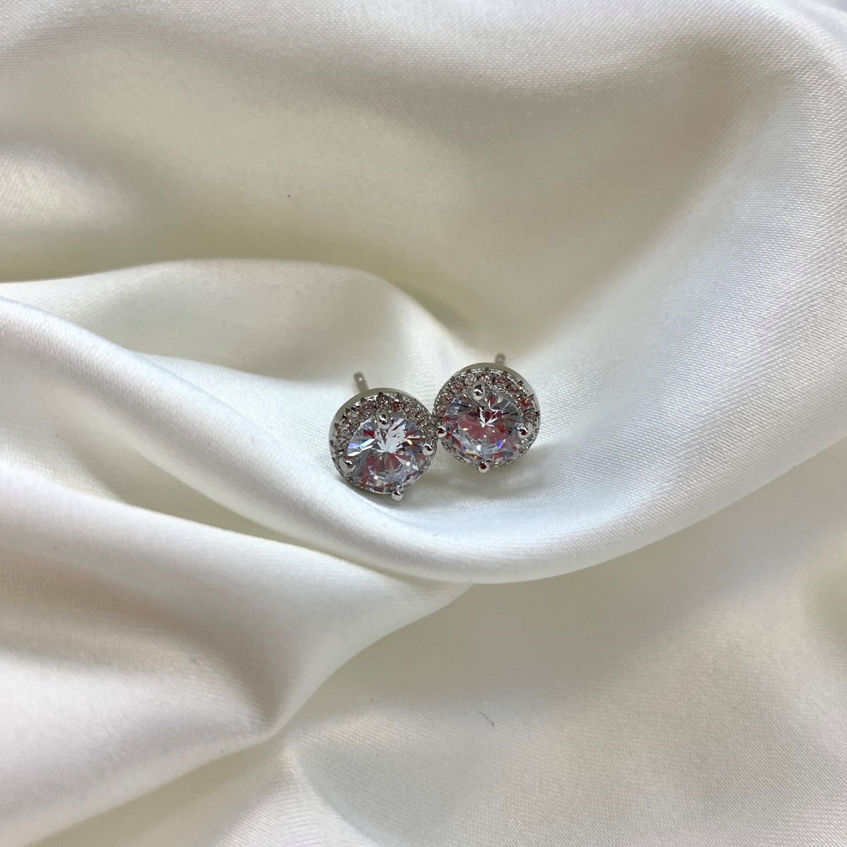 [Polaidi Jewelry]Classic Princess Round Shape Earrings