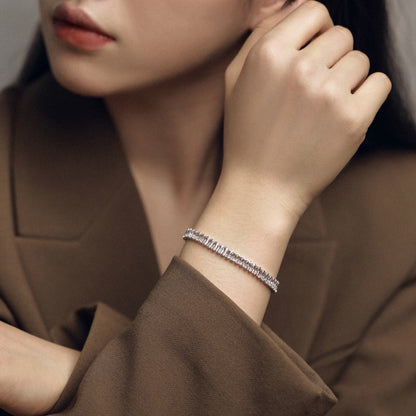 [Polaidi Jewelry]Exquisite Emerald Cut Daily Bracelet