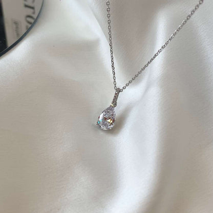 [Polaidi Jewelry]Delicate Water Drop Shape Fashion Necklace