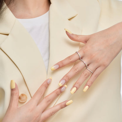 [Polaidi Jewelry]Ornate Colorful Round Cut Tennis Ring