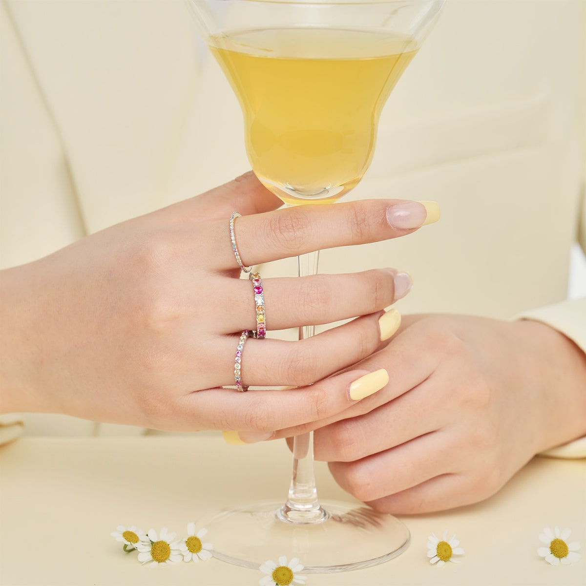 [Polaidi Jewelry]Elegant Vivid Round Cut Daily Ring