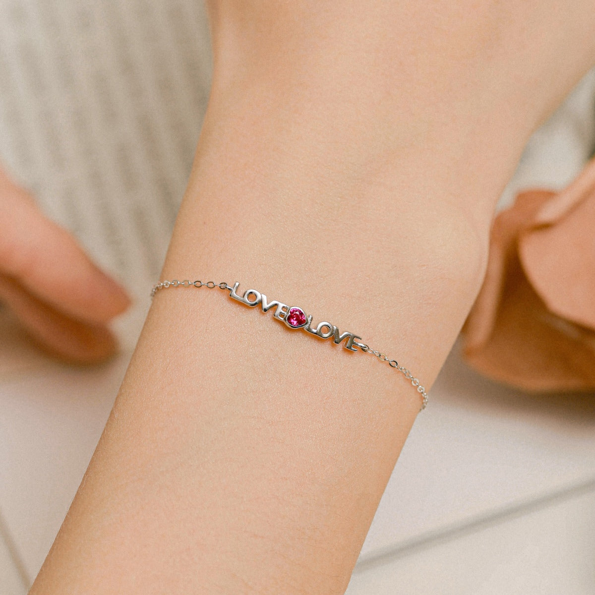 [Polaidi Jewelry]Romantic Heart Shape Lover Bracelet