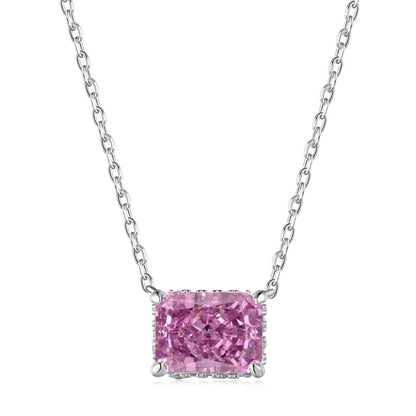 [Polaidi Jewelry]Luxurious Square Shape Colorful Necalack