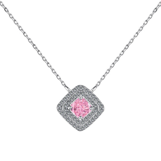 [Polaidi Jewelry]Sparkling Asscher Cut Necklace