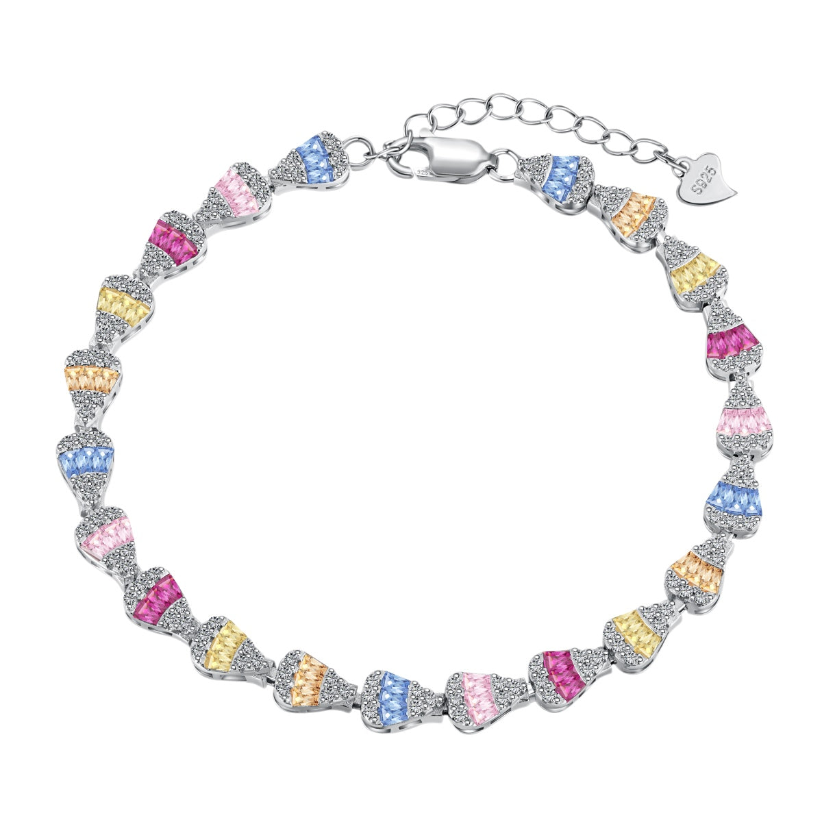 [Polaidi Jewelry]Radiant Water Drop Shape Daily Bracelet