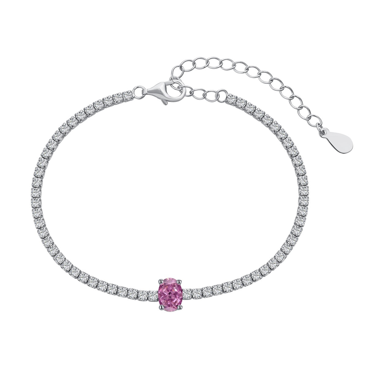 [Polaidi Jewelry]0.75 Carat Exquisite Oval Cut Daily Bracelet