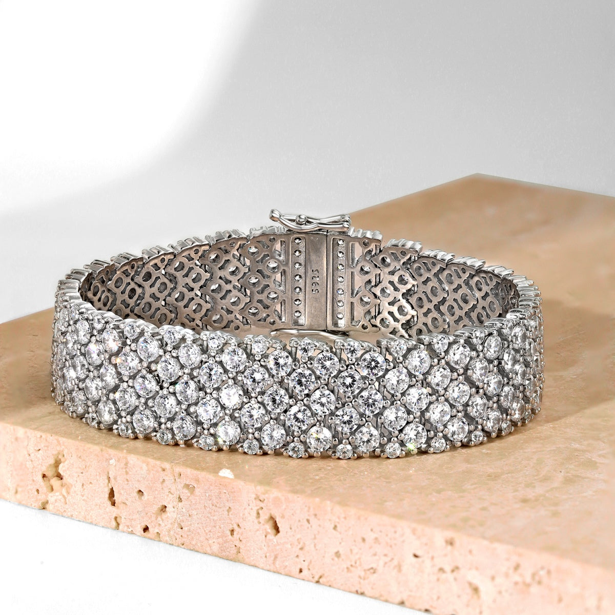[Polaidi Jewelry]Ornate Elegant Round Cut Party Bracelet