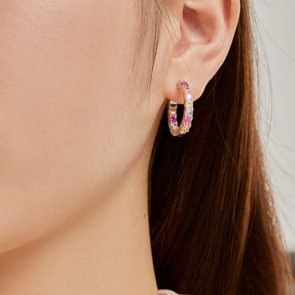[Polaidi Jewelry]Unique Round Cut Daily Earrings