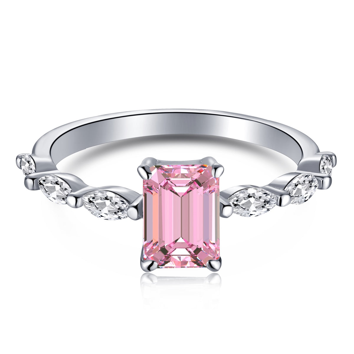 [Polaidi Jewelry]1.0 Carat Dainty Resplendent Radiant Cut Daily Ring