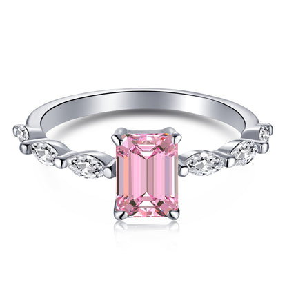 [Polaidi Jewelry]1.0 Carat Dainty Resplendent Radiant Cut Daily Ring