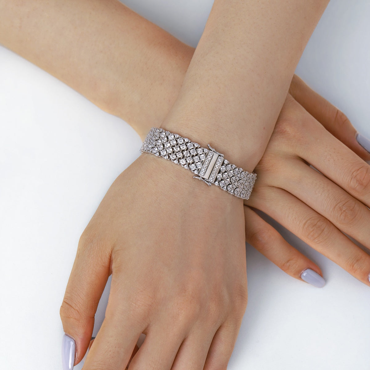 [Polaidi Jewelry]Ornate Elegant Round Cut Party Bracelet