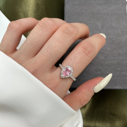 [Polaidi Jewelry]1.0 Carat Luxurious Resplendent Water Drop Shape Wedding Ring