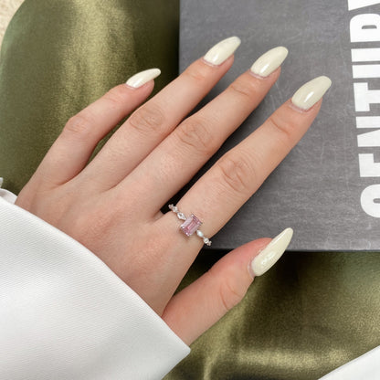 [Polaidi Jewelry]1.0 Carat Dainty Resplendent Radiant Cut Daily Ring