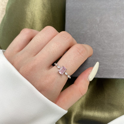 [Polaidi Jewelry]1.0 Carat Dainty Resplendent Radiant Cut Daily Ring