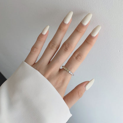 [Polaidi Jewelry]Sparkling Round Cut Tennis Ring