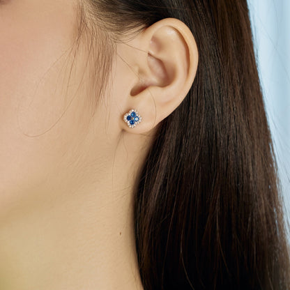 [Polaidi Jewelry]Four-Leaf Clover Flower Shaped Earrings