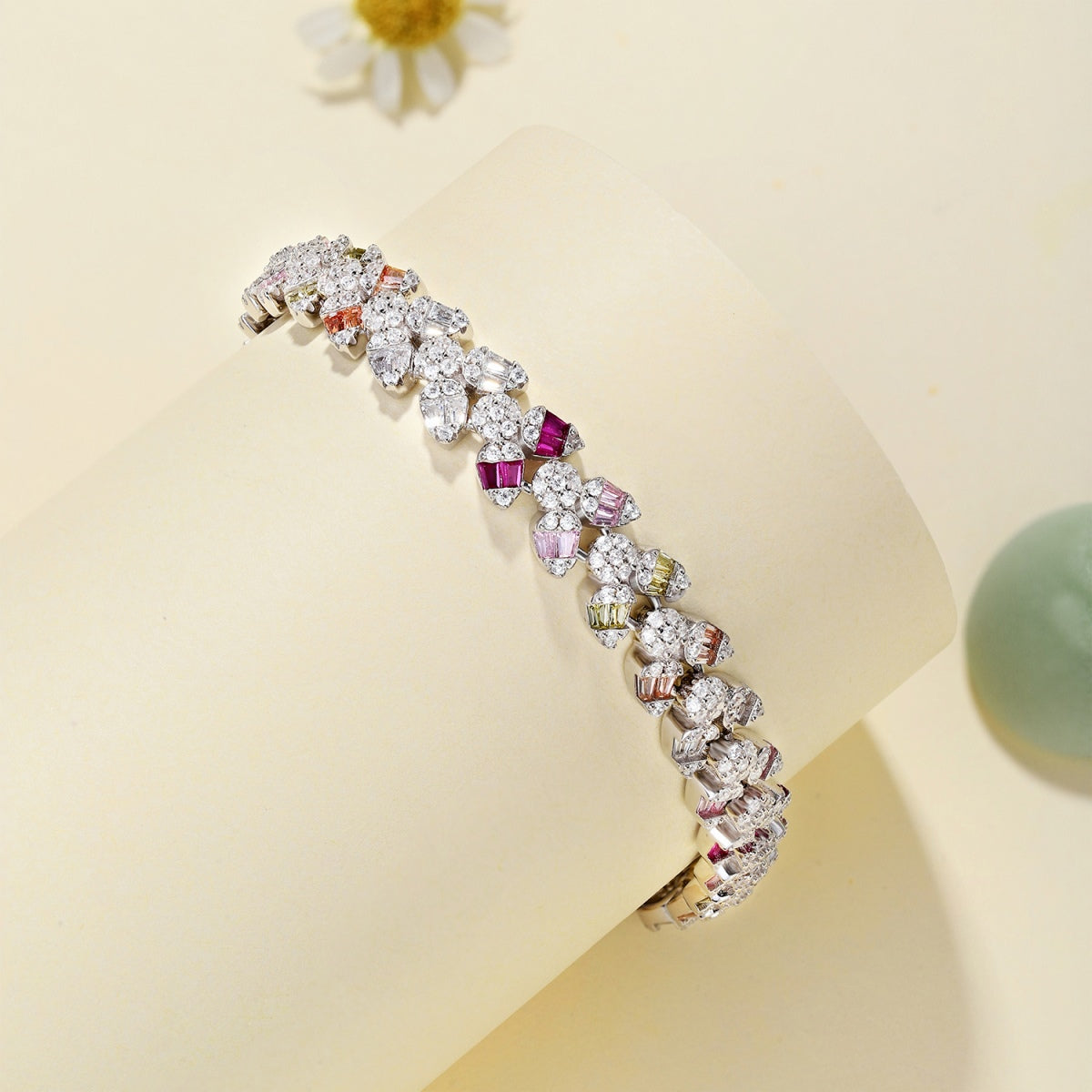 [Polaidi Jewelry]Dainty Exquisite Flower Shape Daily Bracelet