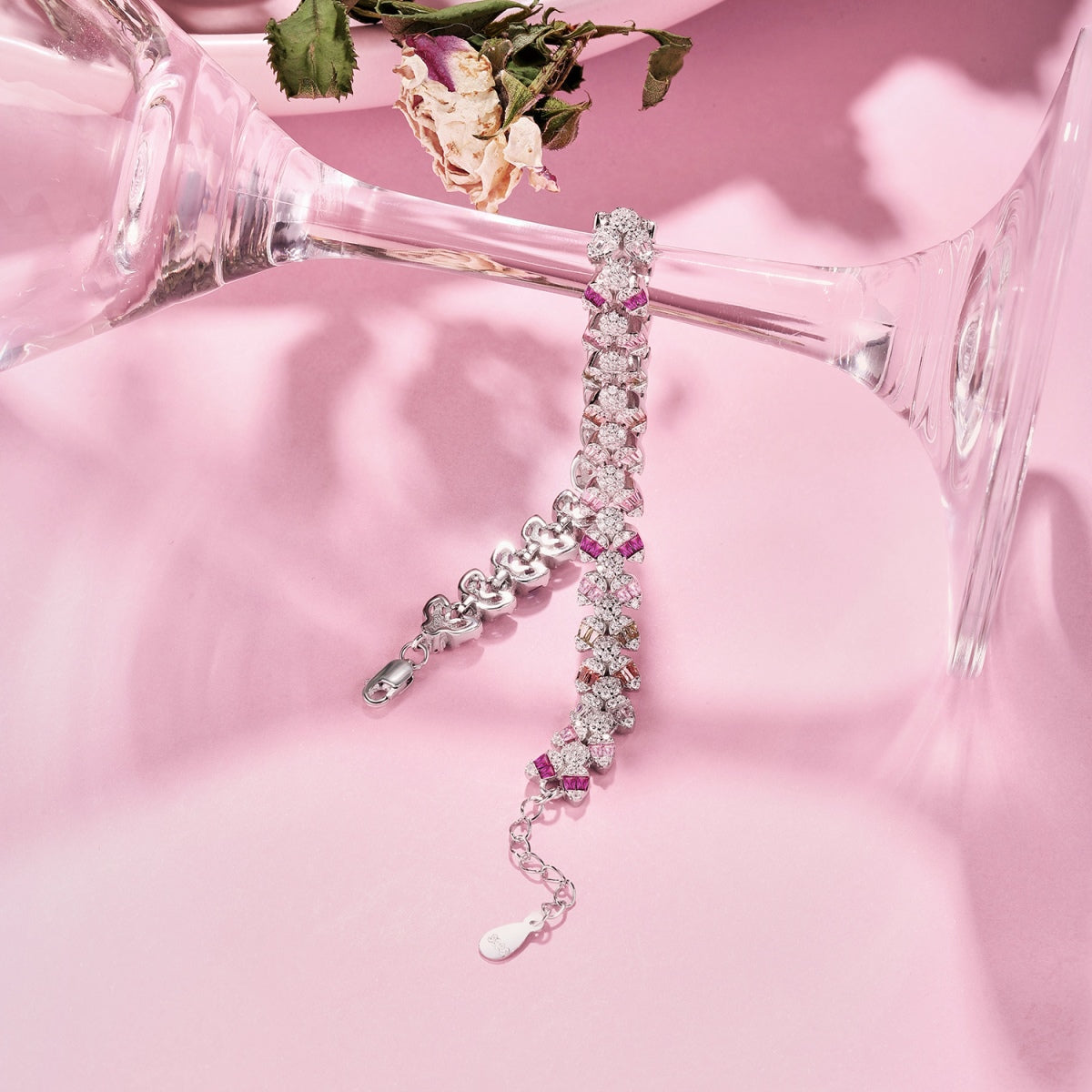 [Polaidi Jewelry]Dainty Exquisite Flower Shape Daily Bracelet